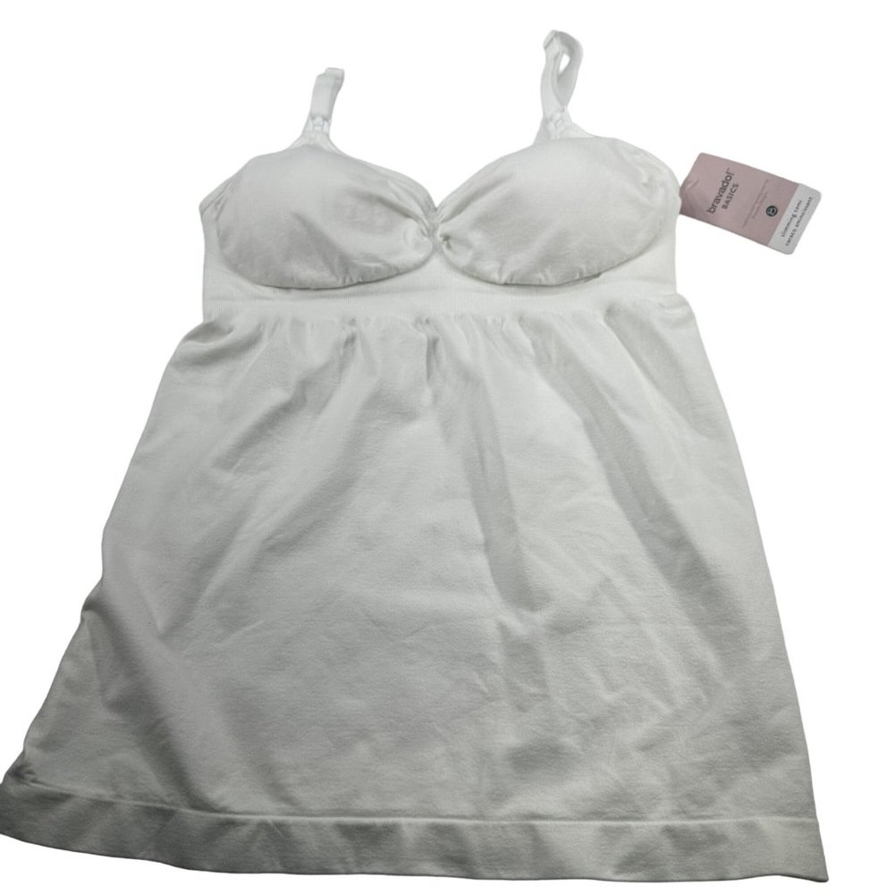 Bravado Basics Women's Size XL Slimming Maternity And Nursing Cami White New